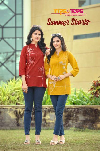 Tips & tops summer Kurti exporters in Mumbai